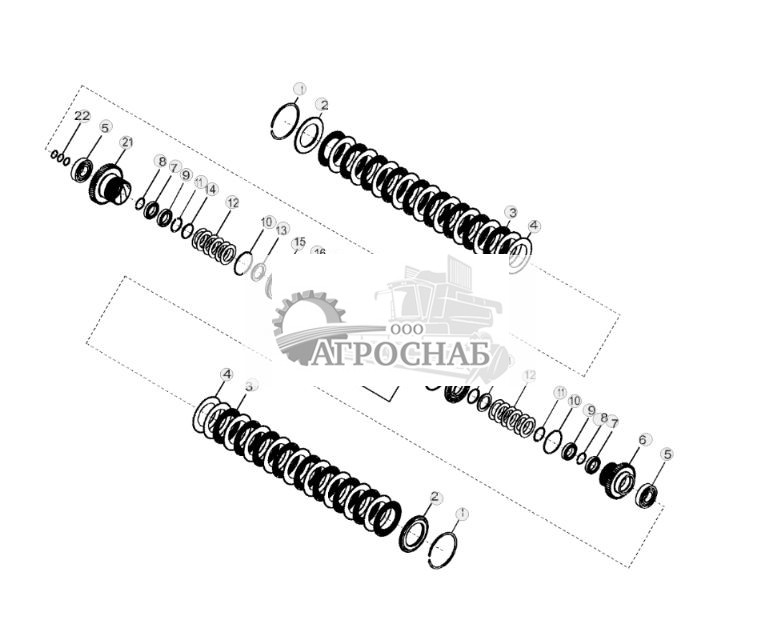 YZ107476 Вал третьей ступени в сборе - ST875009 49.jpg
